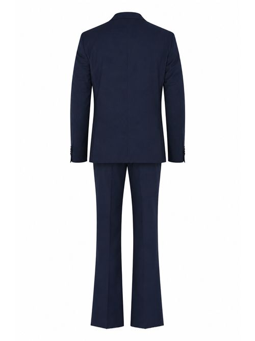 Abito con gilet in lana drop 7 Blu Cc Corneliani | 278R98 2768150002
